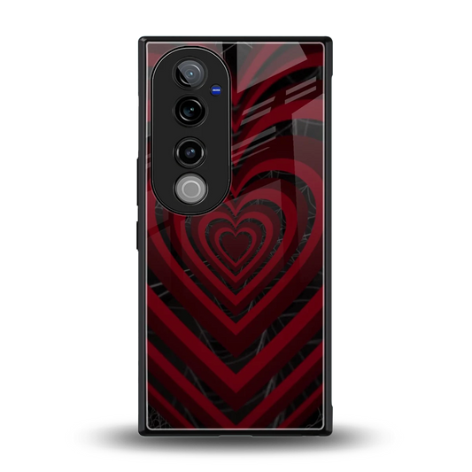 Y2K Hearts X Spider back phone cover | glass case for vivo v40 pro