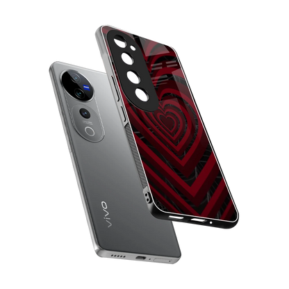 Y2K Hearts X Spider sleek vivo v40 pro cover with tempered glass back and TPU edges