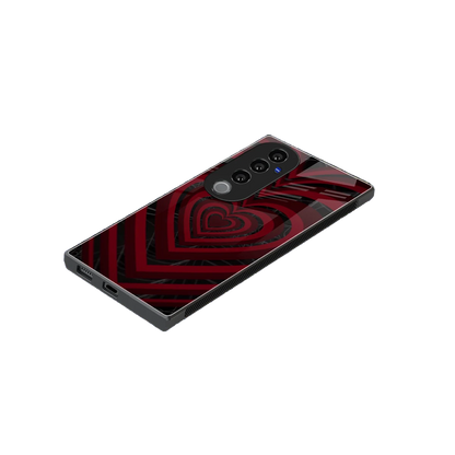 Y2K Hearts X Spider stylish phone case for vivo v40 pro | glossy glass and slim fit