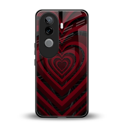 Y2K Hearts X Spider back phone cover | glass case for vivo v40e