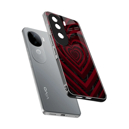 Y2K Hearts X Spider sleek vivo v40e cover with tempered glass back and TPU edges
