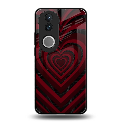 Y2K Hearts X Spider back phone cover | glass case for vivo v50
