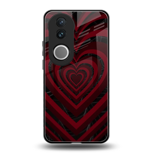 Y2K Hearts X Spider back phone cover | glass case for vivo v50