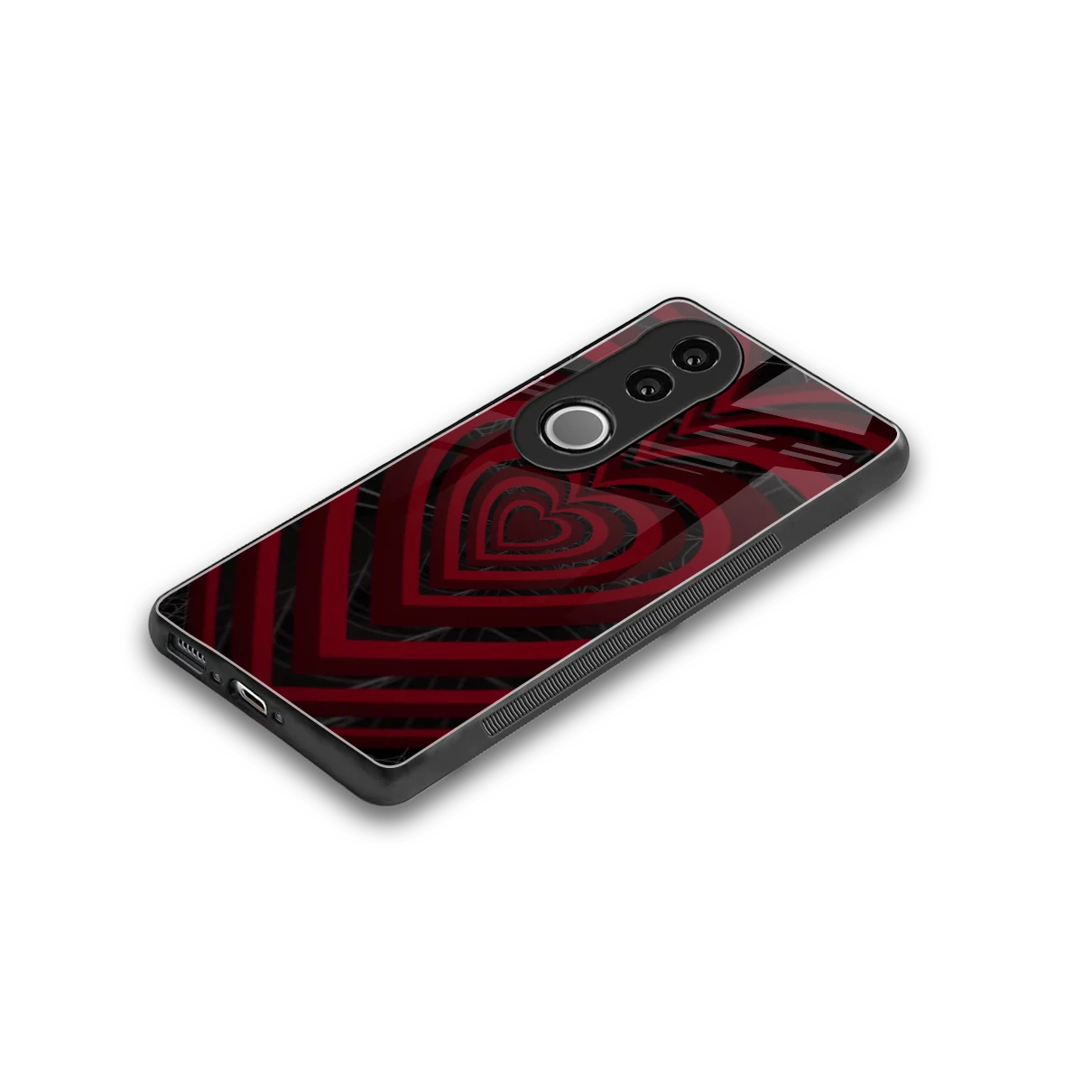 Y2K Hearts X Spider stylish phone case for vivo v50 | glossy glass and slim fit