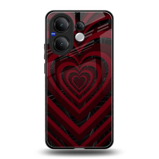 Y2K Hearts X Spider back phone cover | glass case for vivo v60