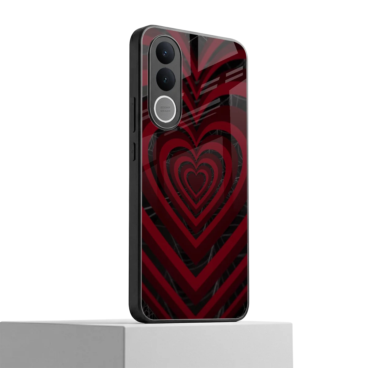 Y2K Hearts X Spider vivo v70 fe mobile cover | shockproof glass phone case