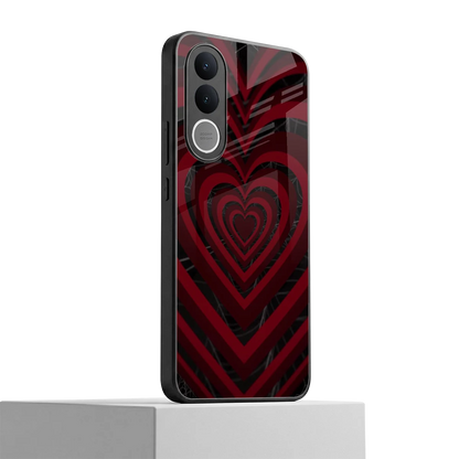 Y2K Hearts X Spider vivo v70 fe mobile cover | shockproof glass phone case