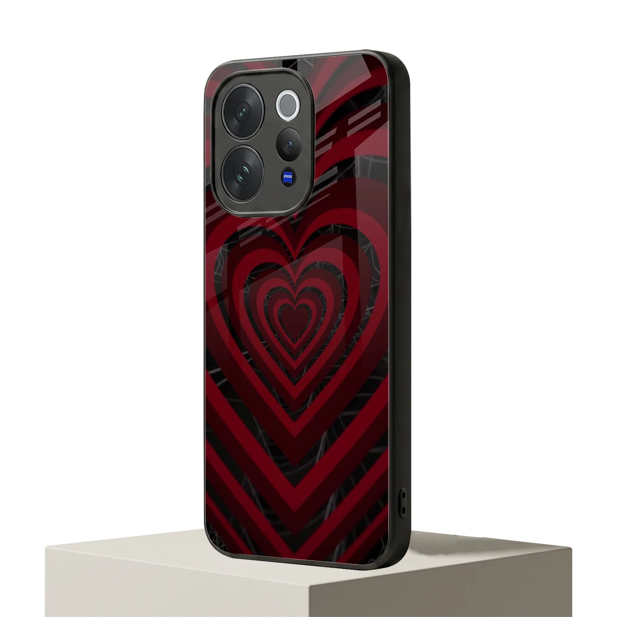 Y2K Hearts X Spider vivo v70 mobile cover | shockproof glass phone case
