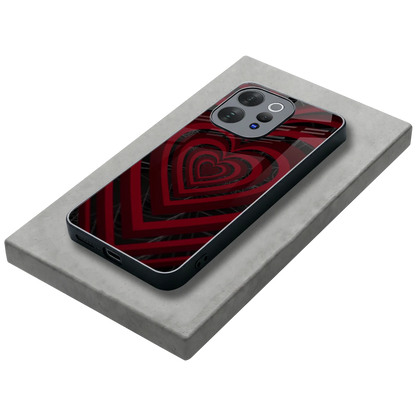Y2K Hearts X Spider stylish phone case for vivo v70 | glossy glass and slim fit