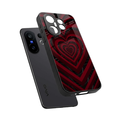 Y2K Hearts X Spider sleek vivo x200 fe cover with tempered glass back and TPU edges