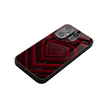 Y2K Hearts X Spider stylish phone case for vivo x200 fe | glossy glass and slim fit