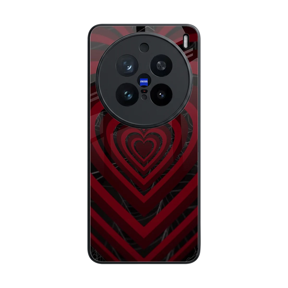 Y2K Hearts X Spider back phone cover | glass case for vivo x200 pro