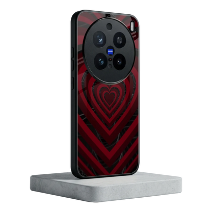 Y2K Hearts X Spider vivo x200 pro mobile cover | shockproof glass phone case