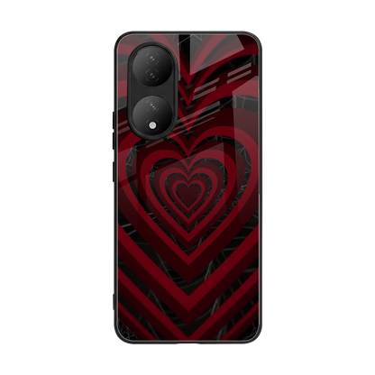 Y2K Hearts X Spider back phone cover | glass case for Vivo-y100