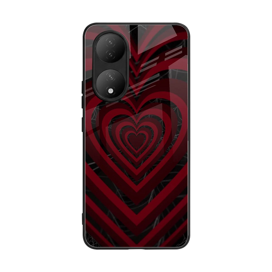 Y2K Hearts X Spider back phone cover | glass case for Vivo-y100