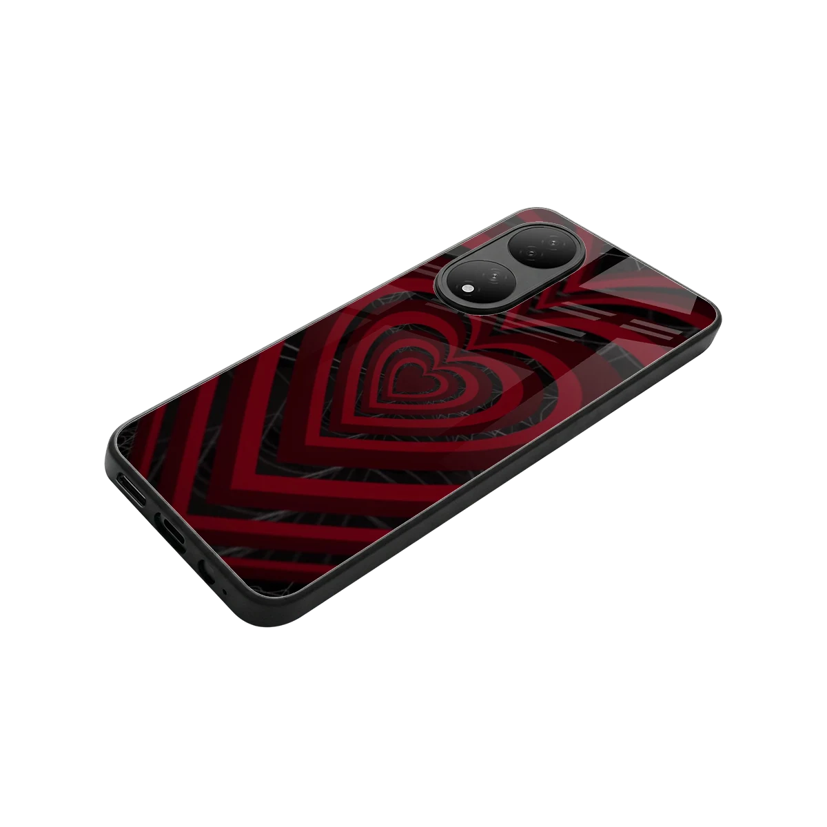 Y2K Hearts X Spider stylish phone case for Vivo-y100 | glossy glass and slim fit