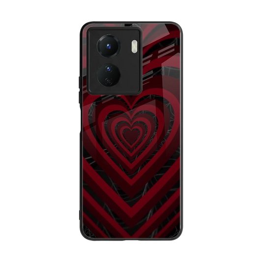 Y2K Hearts X Spider back phone cover | glass case for vivo y16