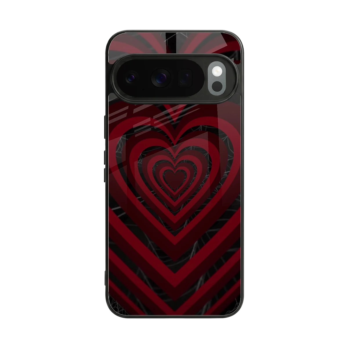 Y2K Hearts X Spider back phone cover | glass case for google pixel 10 pro