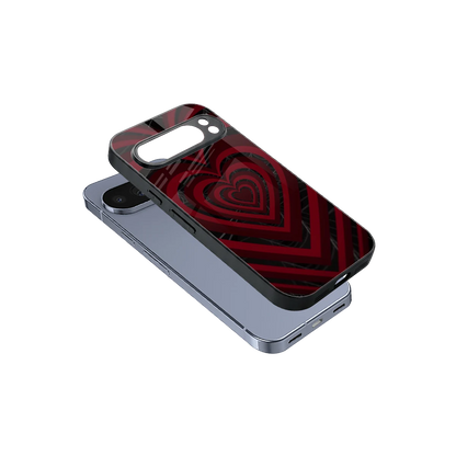 Y2K Hearts X Spider sleek google pixel 10 pro cover with tempered glass back and TPU edges