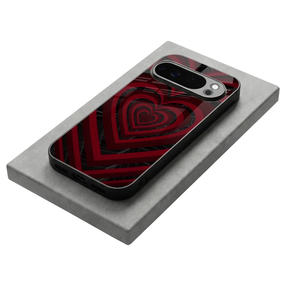 Y2K Hearts X Spider stylish phone case for google pixel 10 pro | glossy glass and slim fit