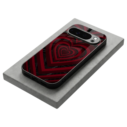 Y2K Hearts X Spider stylish phone case for google pixel 10 pro | glossy glass and slim fit