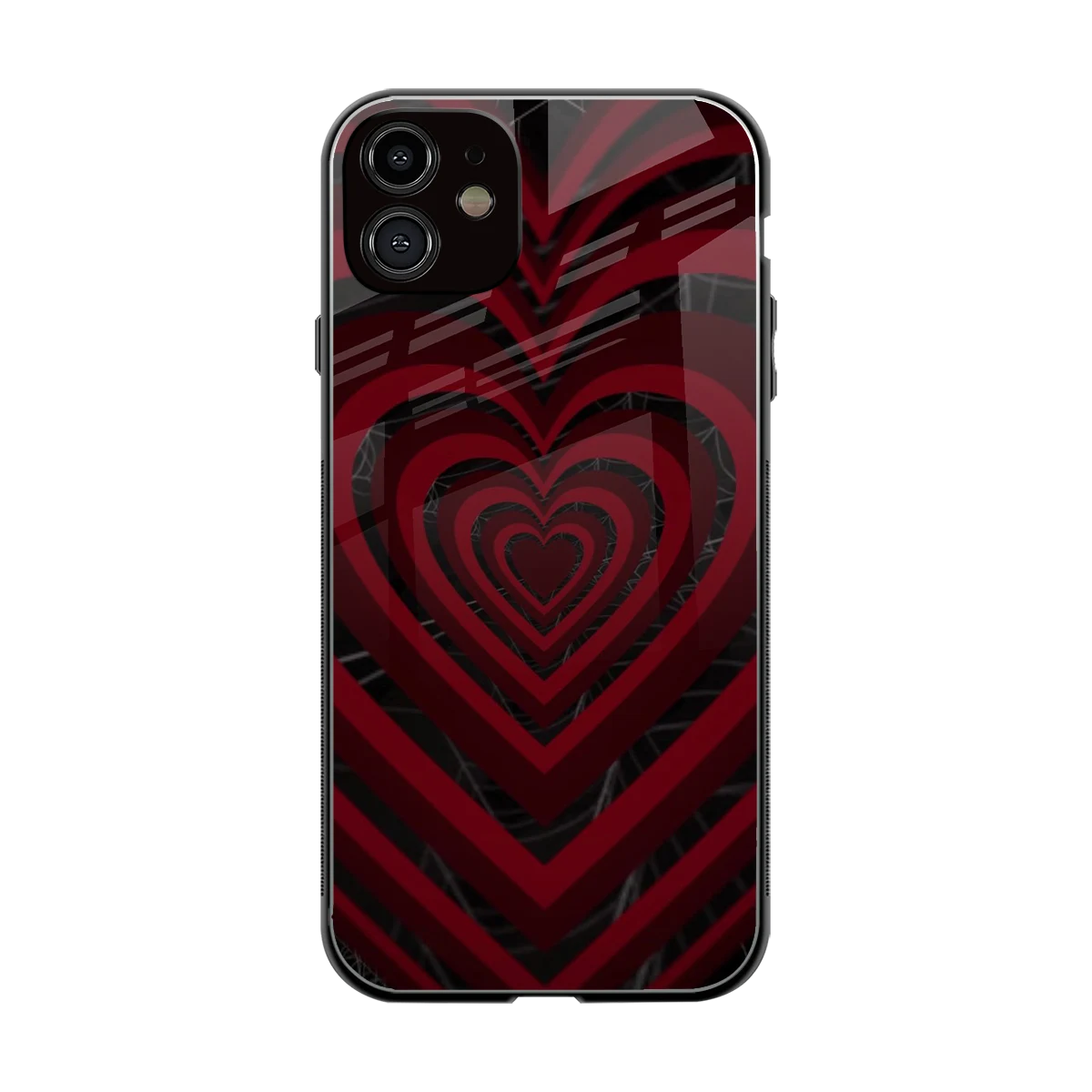 Y2K Hearts X Spider back phone cover | glass case for iphone 11