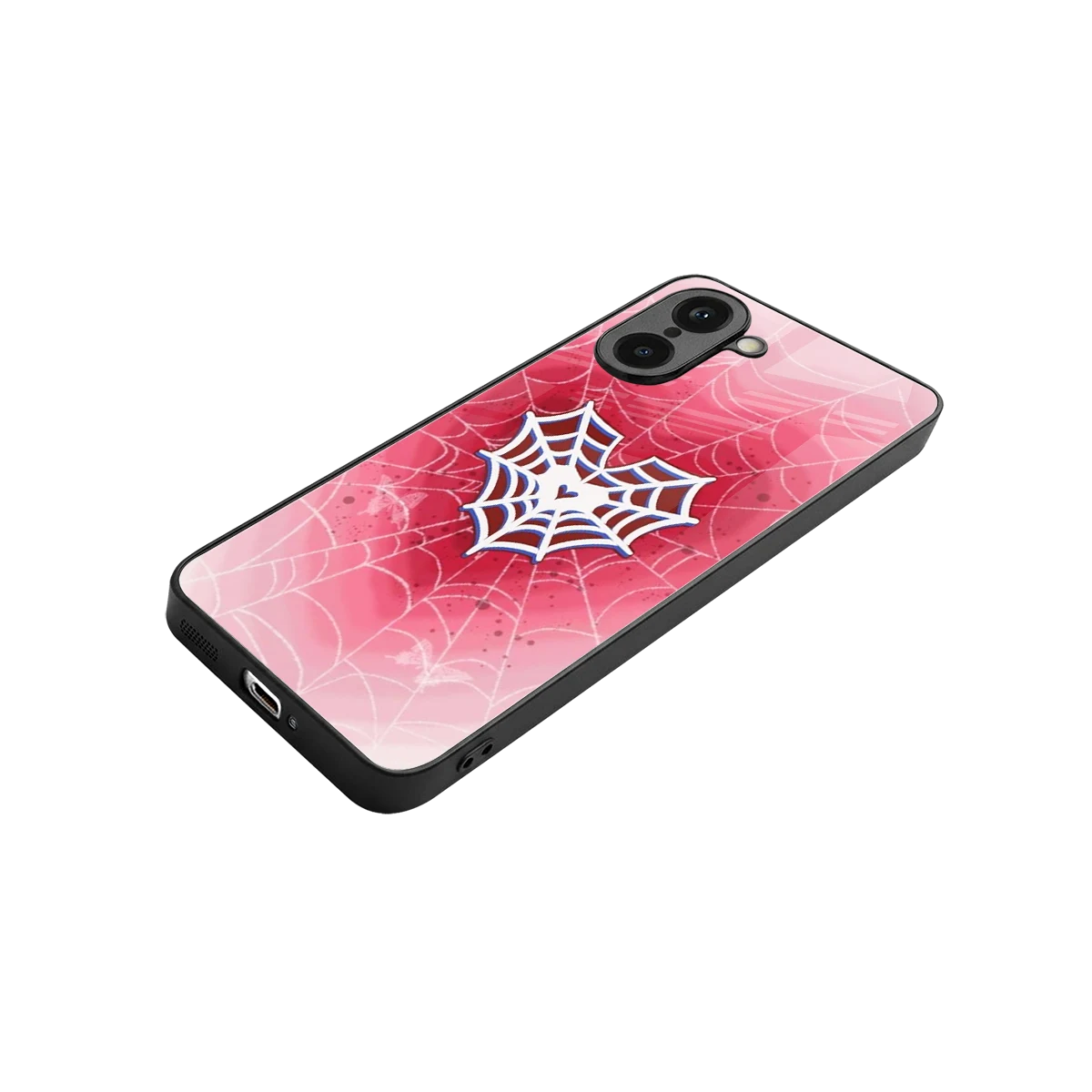 Y2K Hearts X Web stylish phone case for oneplus nord ce5 5g | glossy glass and slim fit
