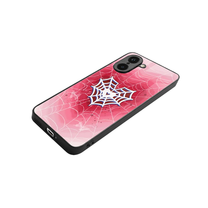 Y2K Hearts X Web stylish phone case for oneplus nord ce5 5g | glossy glass and slim fit