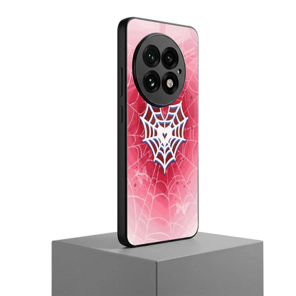 Y2K Hearts X Web oneplus 13 mobile cover | shockproof glass phone case