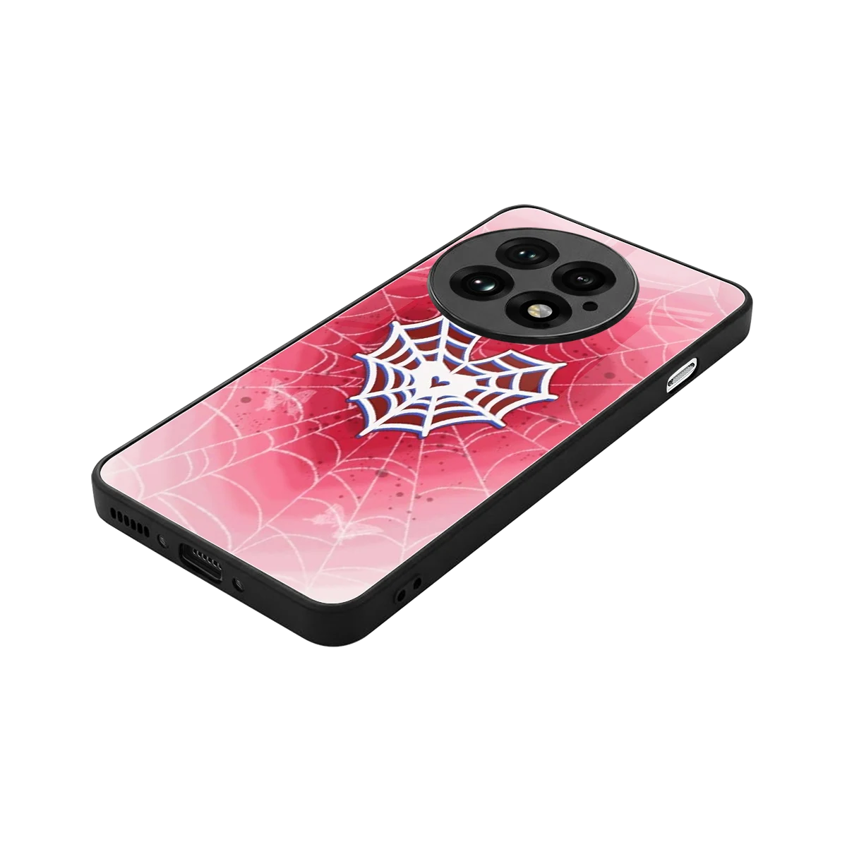 Y2K Hearts X Web stylish phone case for oneplus 13 | glossy glass and slim fit