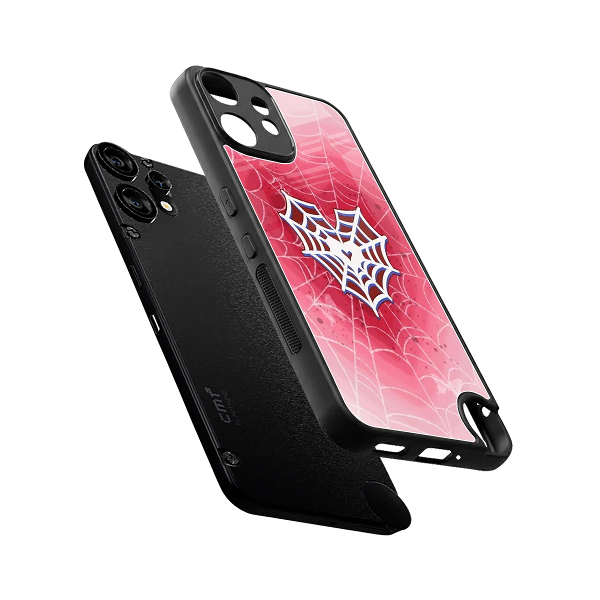 Y2K Hearts X Web sleek cmf nothing phone 2 pro cover with tempered glass back and TPU edges