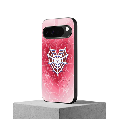 Y2K Hearts X Web google pixel 10 pro xl mobile cover | shockproof glass phone case