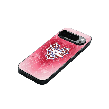 Y2K Hearts X Web stylish phone case for google pixel 10 pro xl | glossy glass and slim fit