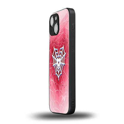Y2K Hearts X Web iphone 13 mini mobile cover | shockproof glass phone case