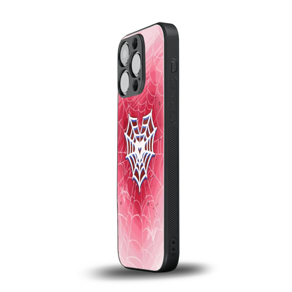 Y2K Hearts X Web iphone 12 pro mobile cover | shockproof glass phone case