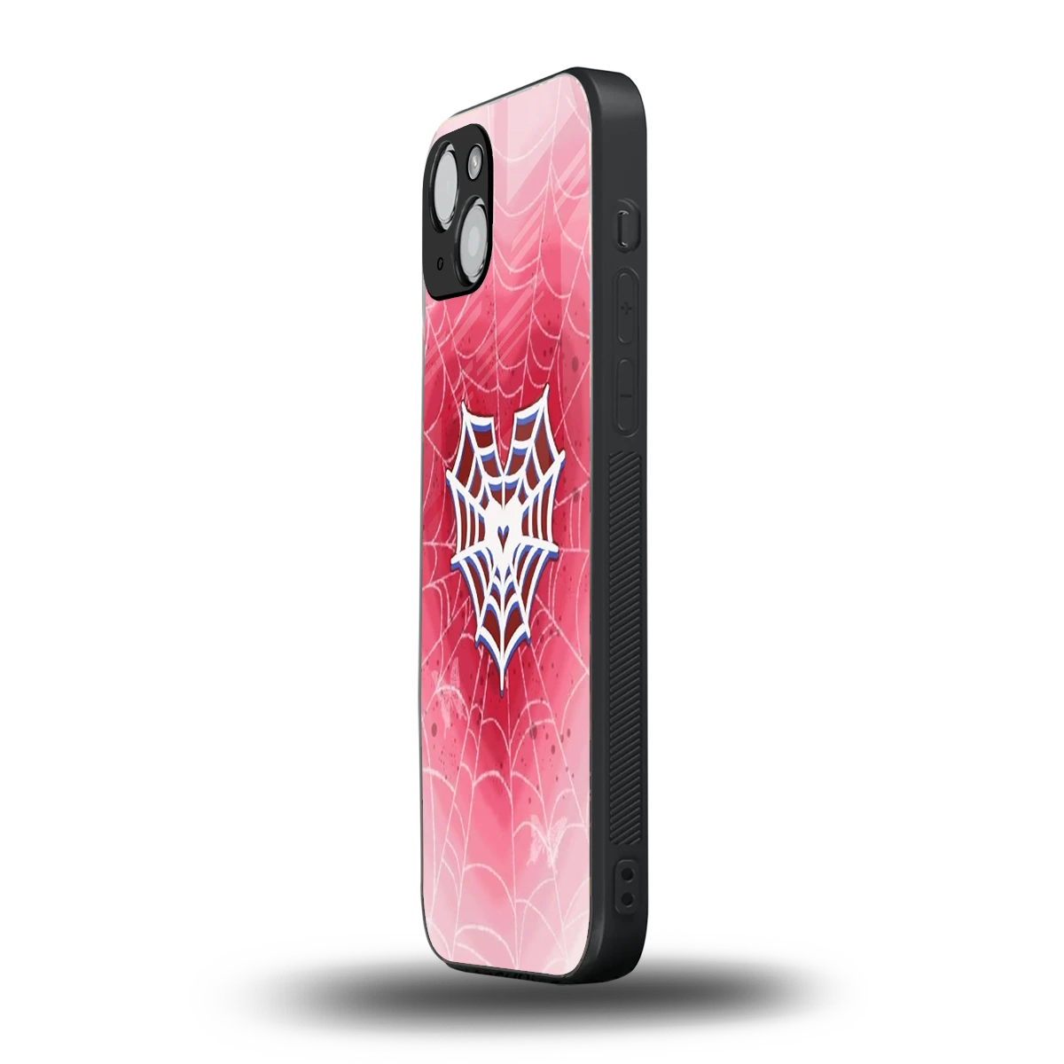Y2K Hearts X Web iphone 15 mobile cover | shockproof glass phone case