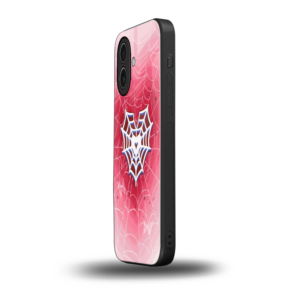 Y2K Hearts X Web iphone 17 mobile cover | shockproof glass phone case