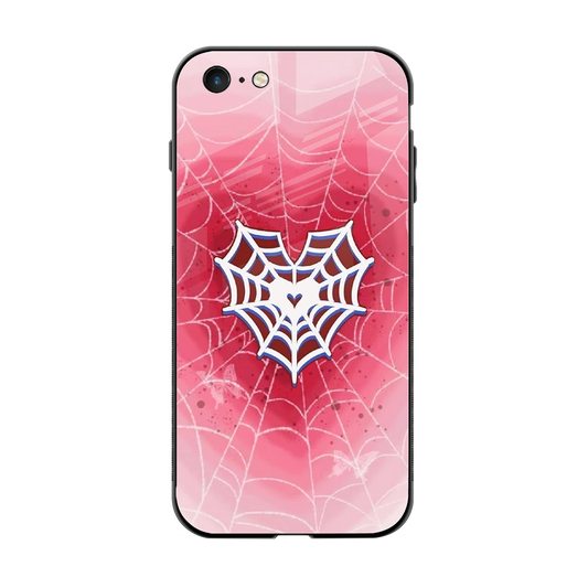 Y2K Hearts X Web back phone cover | glass case for iphone 6