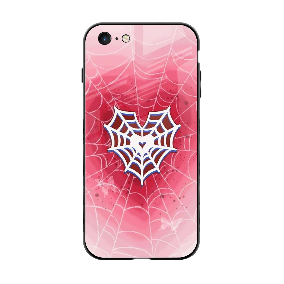 Y2K Hearts X Web back phone cover | glass case for iphone 6s plus