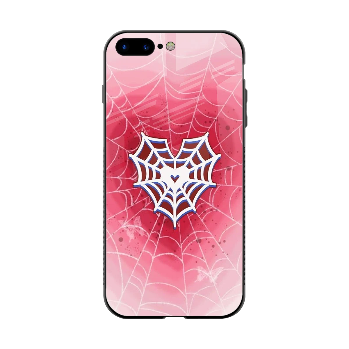 Y2K Hearts X Web back phone cover | glass case for iphone 7 plus