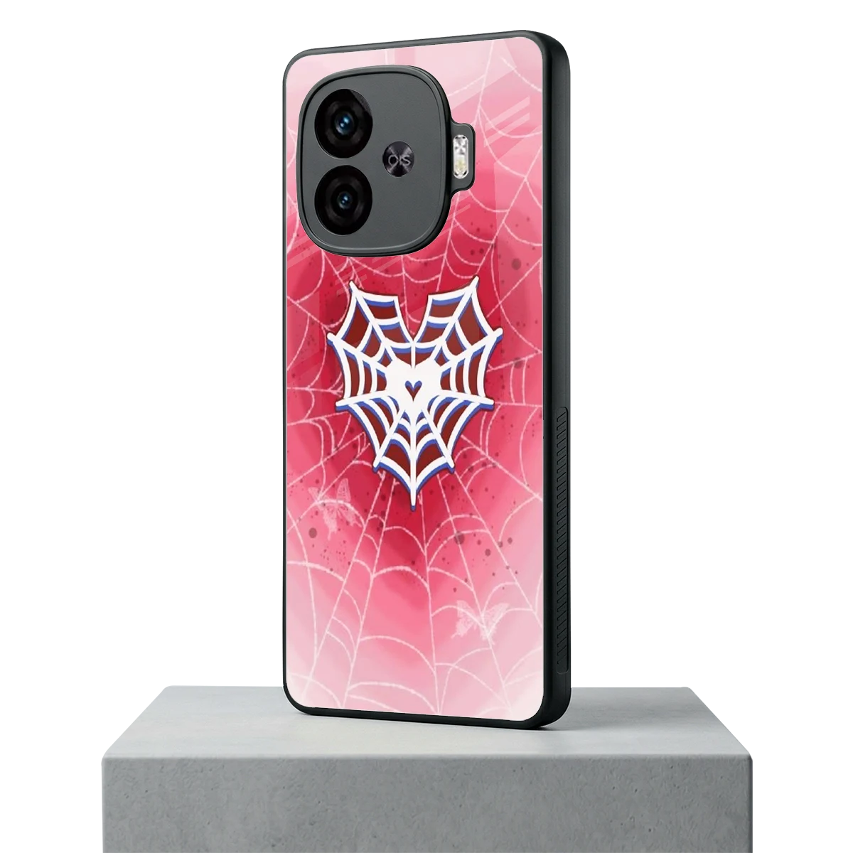 Y2K Hearts X Web iqoo neo 10r 5g mobile cover | shockproof glass phone case
