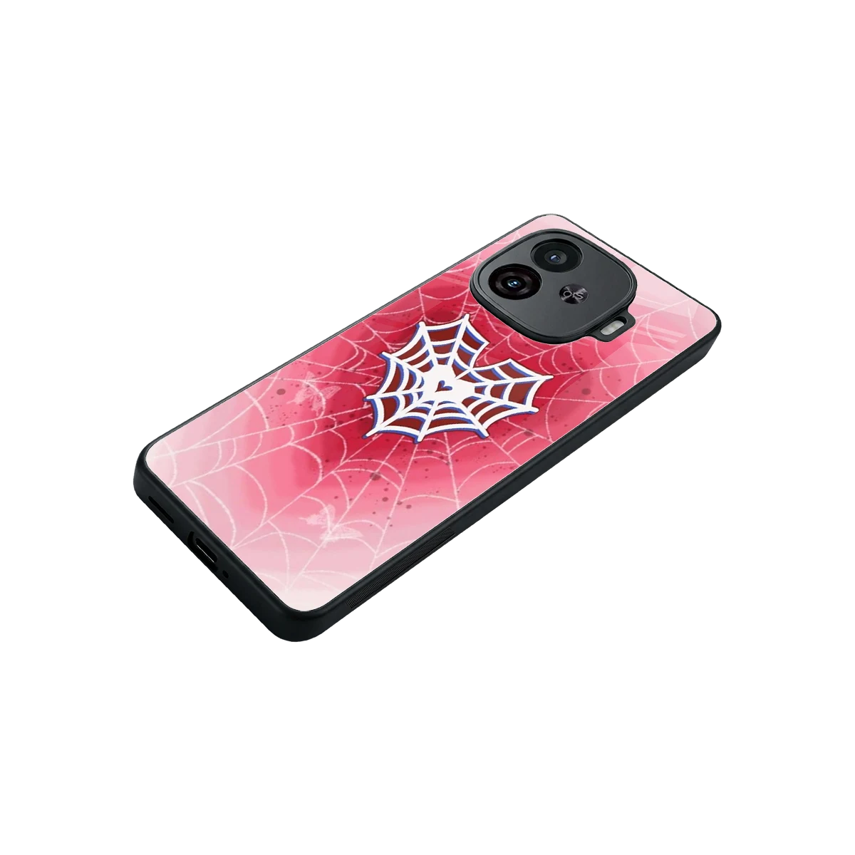 Y2K Hearts X Web stylish phone case for iqoo neo 10r 5g | glossy glass and slim fit