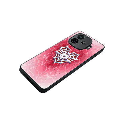 Y2K Hearts X Web stylish phone case for iqoo neo 10r 5g | glossy glass and slim fit