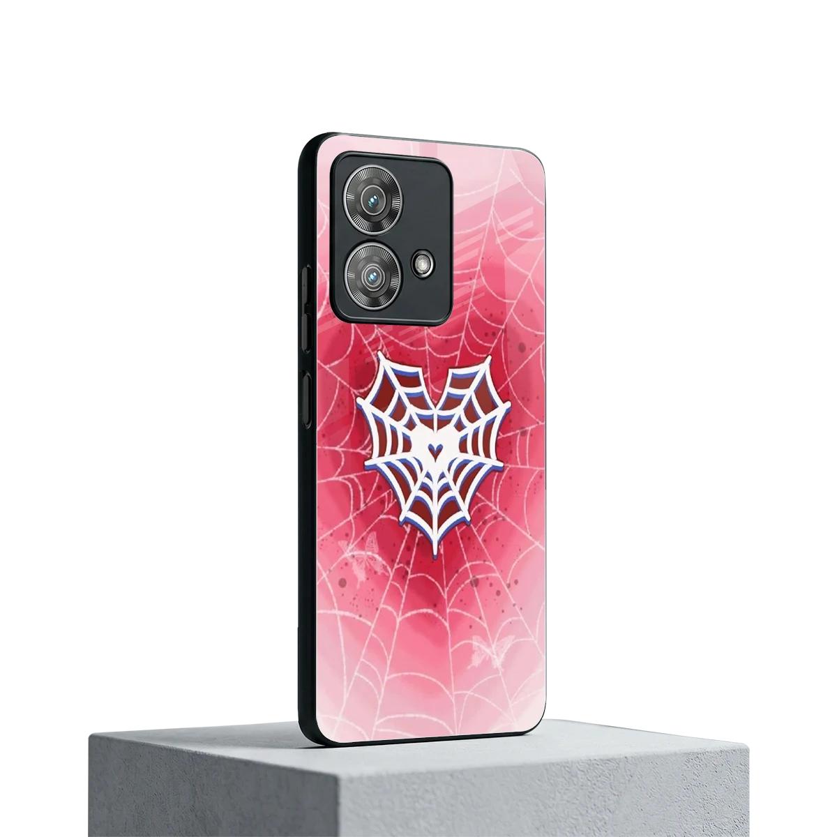Y2K Hearts X Web motorola edge 40 neo 5g mobile cover | shockproof glass phone case
