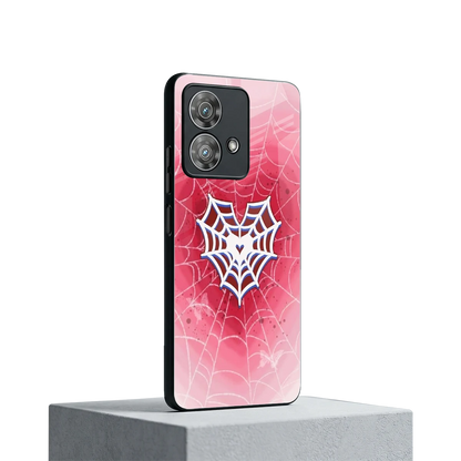 Y2K Hearts X Web motorola edge 40 neo 5g mobile cover | shockproof glass phone case