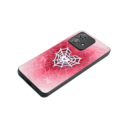Y2K Hearts X Web stylish phone case for motorola edge 40 neo 5g | glossy glass and slim fit