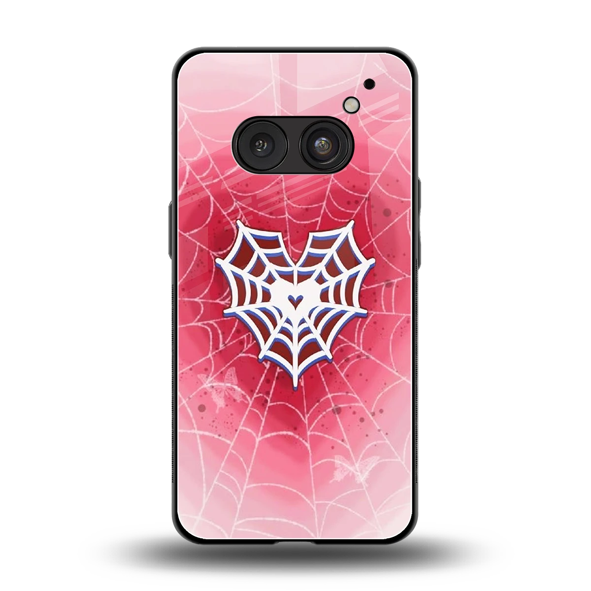 Y2K Hearts X Web back phone cover | glass case for nothing phone 2a