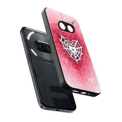 Y2K Hearts X Web sleek nothing phone 2a cover with tempered glass back and TPU edges