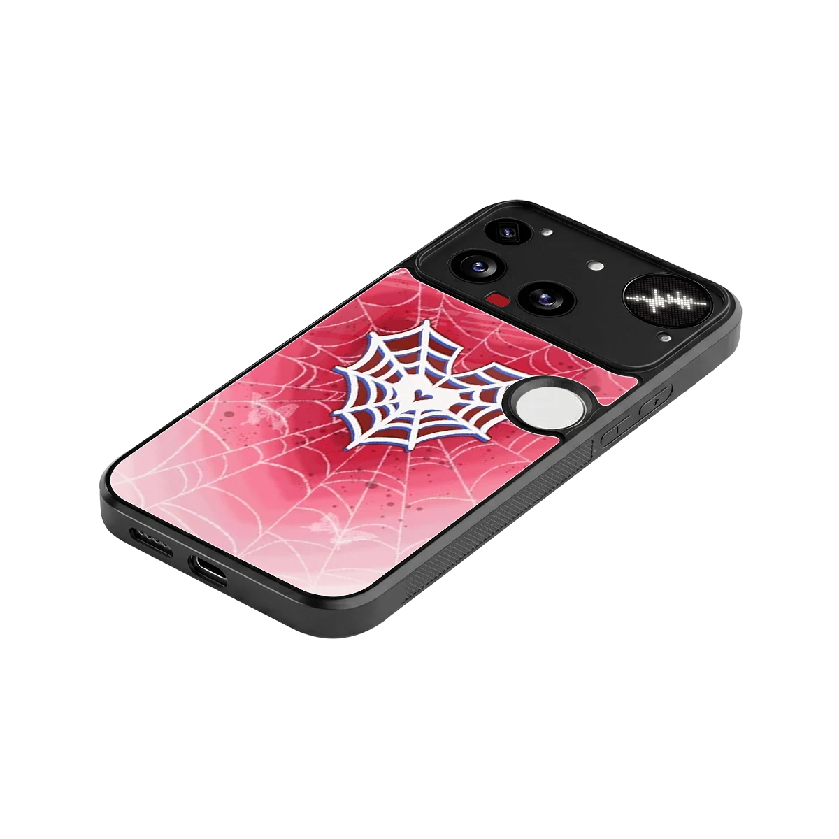 Y2K Hearts X Web stylish phone case for nothing phone 3 | glossy glass and slim fit