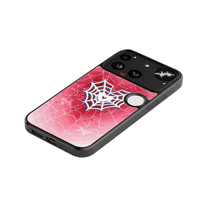 Y2K Hearts X Web stylish phone case for nothing phone 3 | glossy glass and slim fit